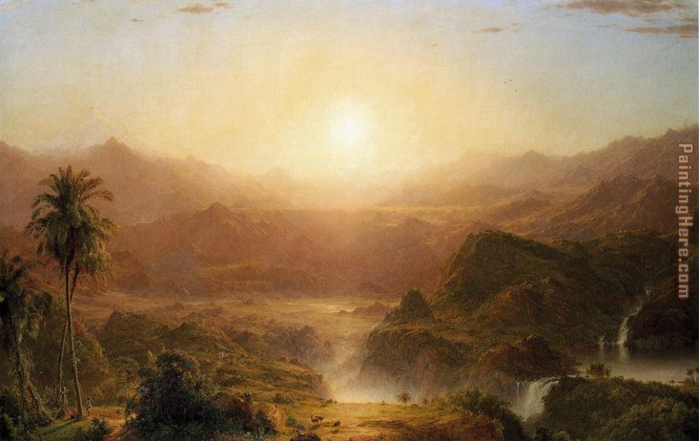 The Andes of Ecuador painting - Frederic Edwin Church The Andes of Ecuador art painting